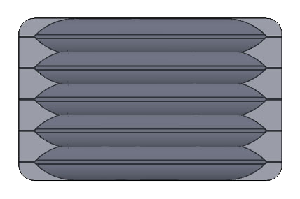 Yastık Paket - A= 150-400 mm B= 175-300 mm (1 Sıra 5 Kat)
